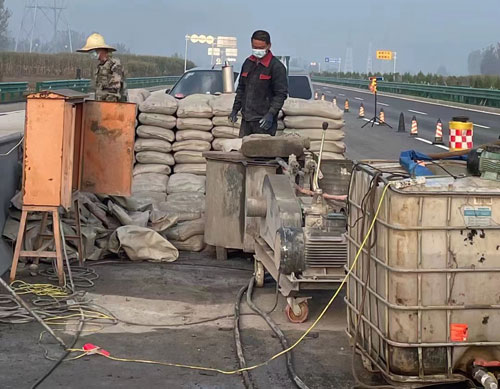 杨浦高速路病害处理